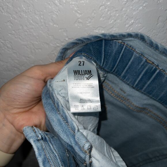 William Rast Blue Distressed Sculpting Ultra High Rise Jeans 27 - Picture 9 of 10